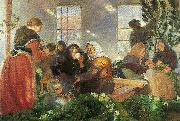 Anna Ancher for kongebesoget oil painting reproduction